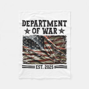 Department Of War Usa Camouflage Flag Department O Fleece Blanket