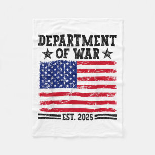 Department Of War Usa Camouflage Flag Department O Fleece Blanket
