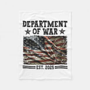 Department Of War Usa Camouflage Flag Department O Fleece Blanket