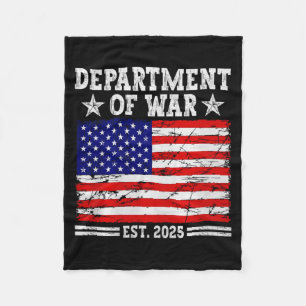 Department Of War Usa Camouflage Flag Department O Fleece Blanket