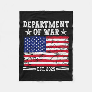 Department Of War Usa Camouflage Flag Department O Fleece Blanket