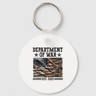 Department Of War Usa Camouflage Flag Department O Key Ring