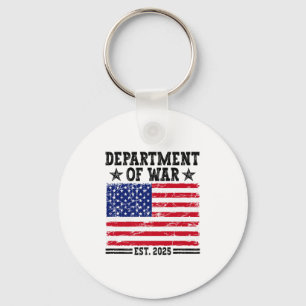 Department Of War Usa Camouflage Flag Department O Key Ring
