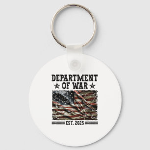 Department Of War Usa Camouflage Flag Department O Key Ring
