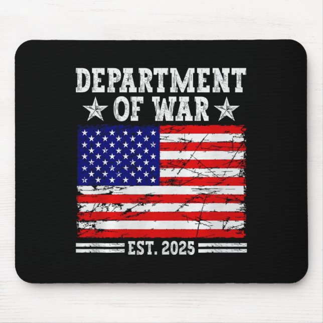 Department Of War Usa Camouflage Flag Department O Mouse Mat (Front)