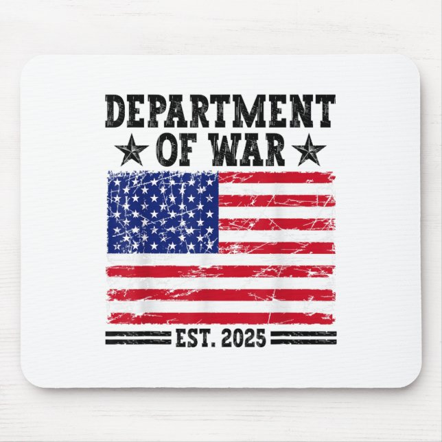 Department Of War Usa Camouflage Flag Department O Mouse Mat (Front)