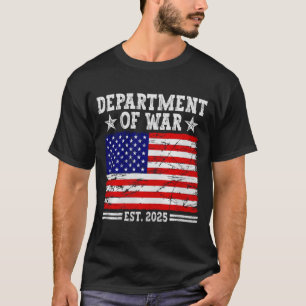 Department Of War Usa Camouflage Flag Department O T-Shirt