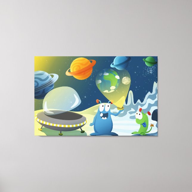 Departure for the Earth Canvas Print (Front)
