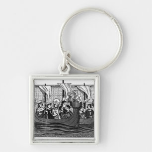 Departure of St. Louis for the Crusade Key Ring
