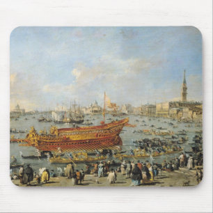 Departure of the 'Bucentaur' for the Lido Mouse Mat