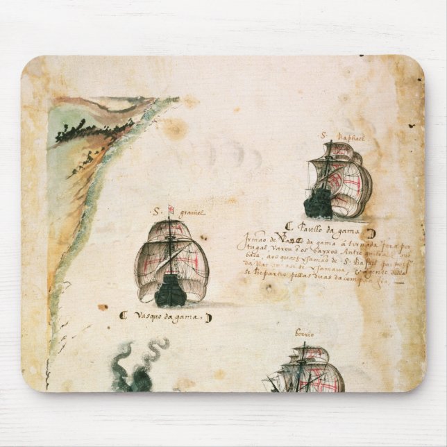 Departure of Vasco da Gama Mouse Mat (Front)