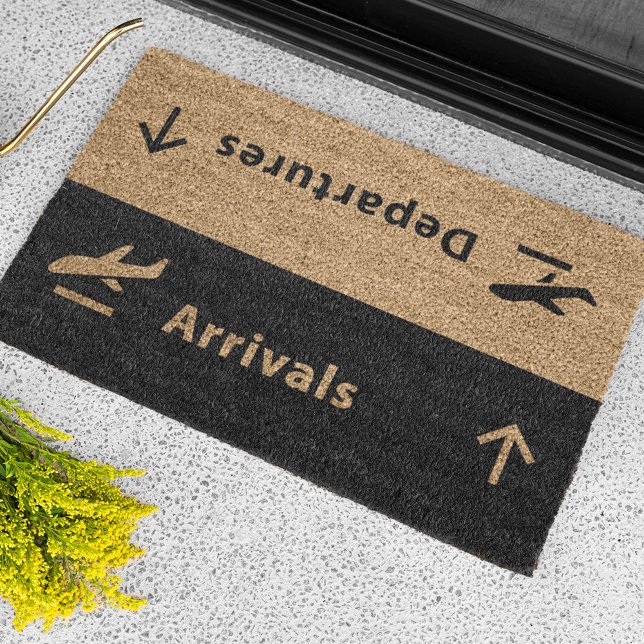 Departures Arrivals Doormat (Creator Uploaded)