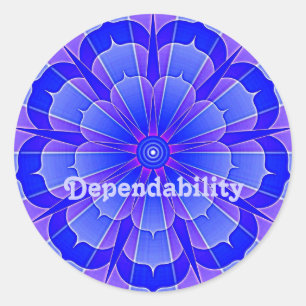 Dependability (Virtue sticker) Classic Round Sticker
