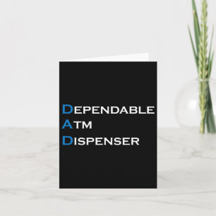 Dependable Atm Dispenser Father Money Giver Father Card