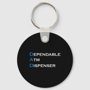 Dependable Atm Dispenser Father Money Giver Father Key Ring