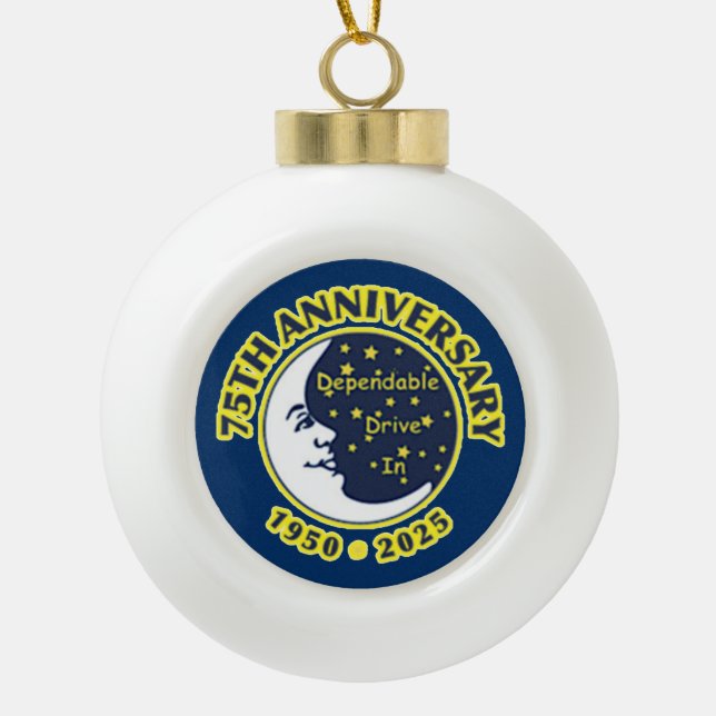Dependable Drive In 75th Anniversary Ornament (Front)