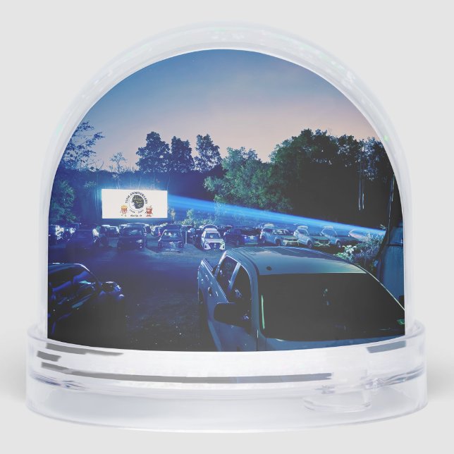 Dependable Drive In 75th Anniversary Snow Globe (Back)