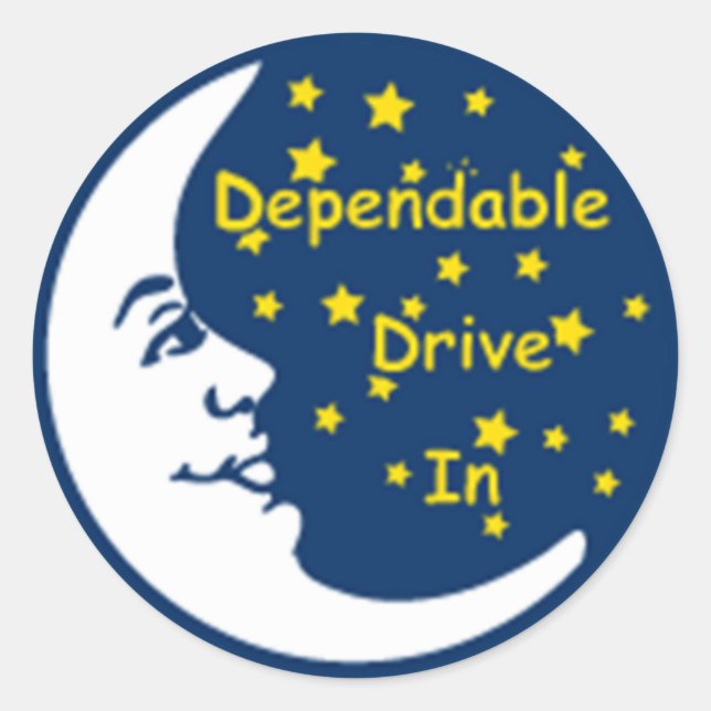 Dependable Drive In Logo Sticker (Front)