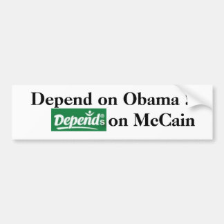Depends on Whom You Support Bumper Sticker