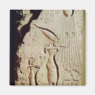 Depicting Amenophis IV, Nefertiti and Daughter Magnet