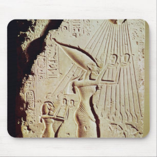 Depicting Amenophis IV, Nefertiti and Daughter Mouse Mat