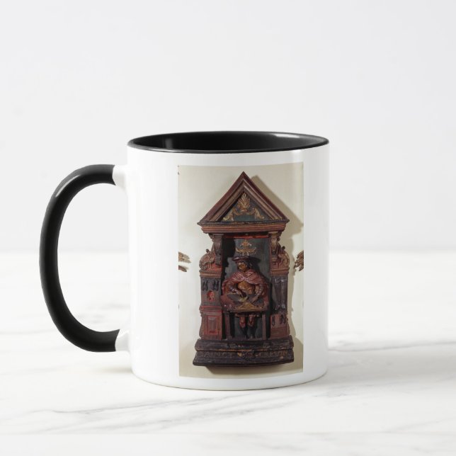 Depicting St. Crispin at his Workbench Mug (Left)