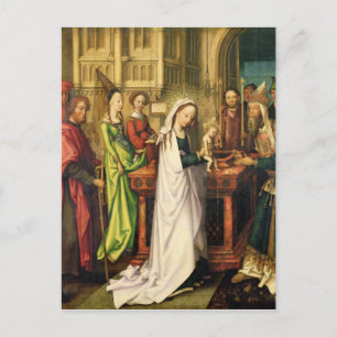 Depiction of Christ in the Temple, 1500 Postcard