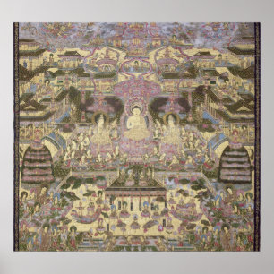 Depiction of Spiritual and Material Worlds Poster