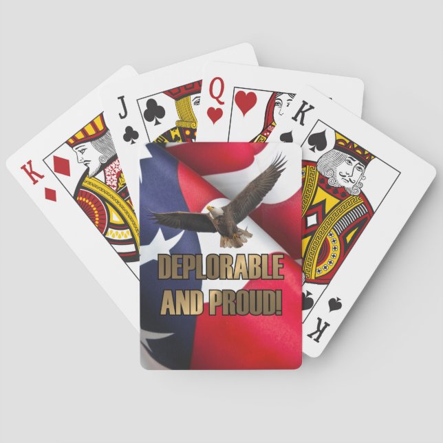 DEPLORABLE AND PROUD PLAYING CARDS (Back)