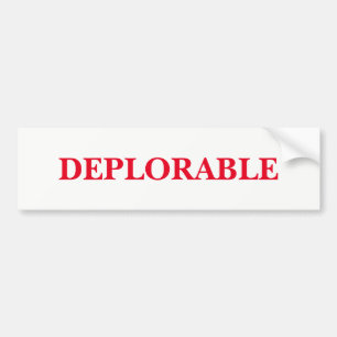 Deplorable Bumper Sticker