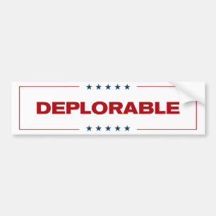Deplorable Bumper Sticker