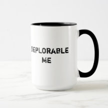 Deplorable Me Black 15 oz Ringer Mug