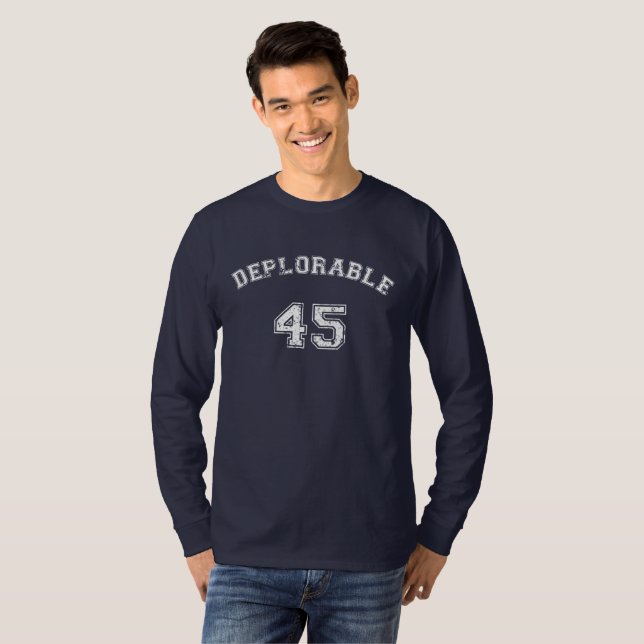 Deplorable U 2 shirt in white (Front Full)