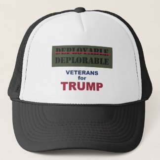 Deployable/Deplorable Vets for Trump Shirt Trucker Hat