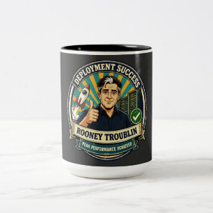 Deployment Success Rooney Troublin Gift Two-Tone Coffee Mug