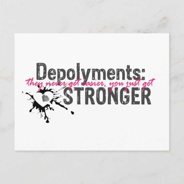 Deployments you get STROnGER postcards (Front)