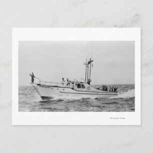 Depoe Bay, Oregon Tradewinds Kingfisher Boat Postcard