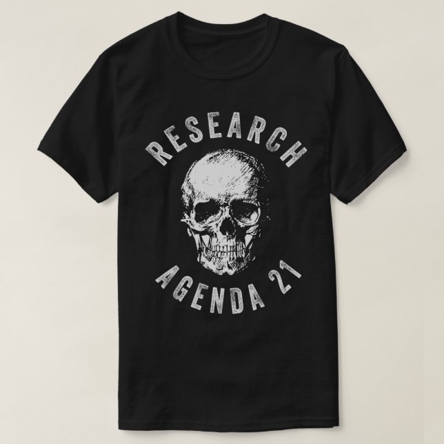 Depopulation Conspiracy Theory Agenda 21 Populatio T-Shirt (Design Front)