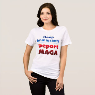 Deport MAGA Women's T-Shirt Tri-Blend Shirt