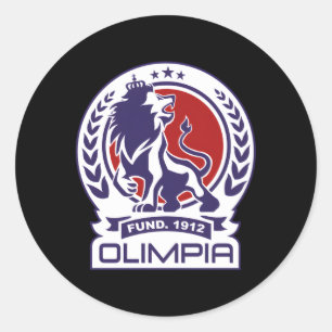 Deportivo Olimpia Club Supporter Fan Honduras Hond Classic Round Sticker