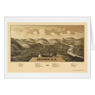 Deposit, NY Panoramic Map - 1887