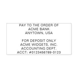 Deposit Self-inking Stamp