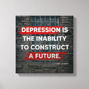 Deprassion Canvas Print