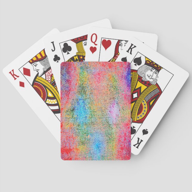 Depredation of colours playing cards (Back)