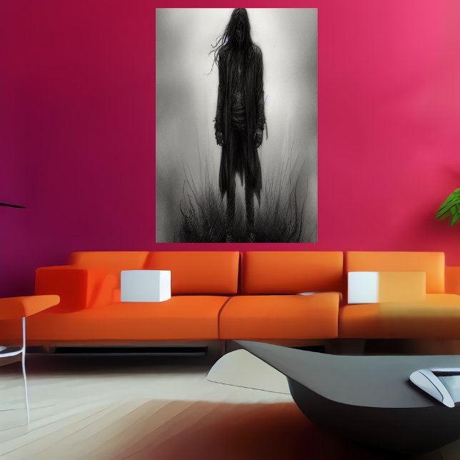 Depress in the shadow | AI Art  Poster (Creator Uploaded)