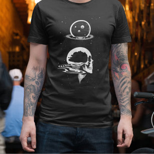 Depressed Space Skull. Mind Lost in the Infinite T-Shirt