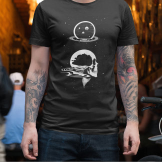 Depressed Space Skull. Mind Lost in the Infinite T-Shirt