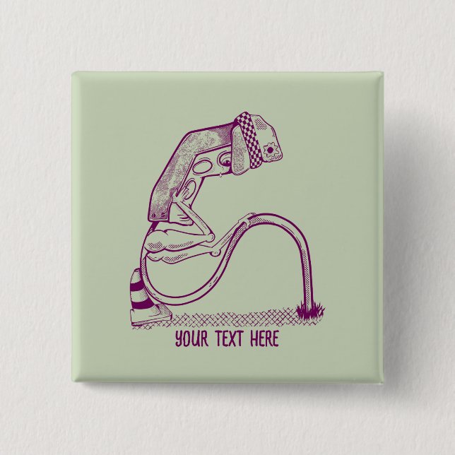 Depressed traffic light 15 cm square badge (Front)