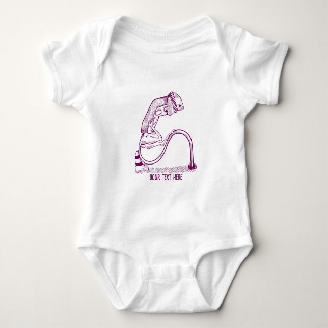 Depressed traffic light baby bodysuit (Front)