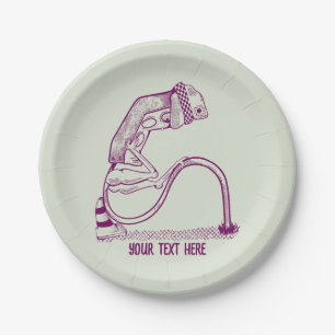 Depressed traffic light paper plate